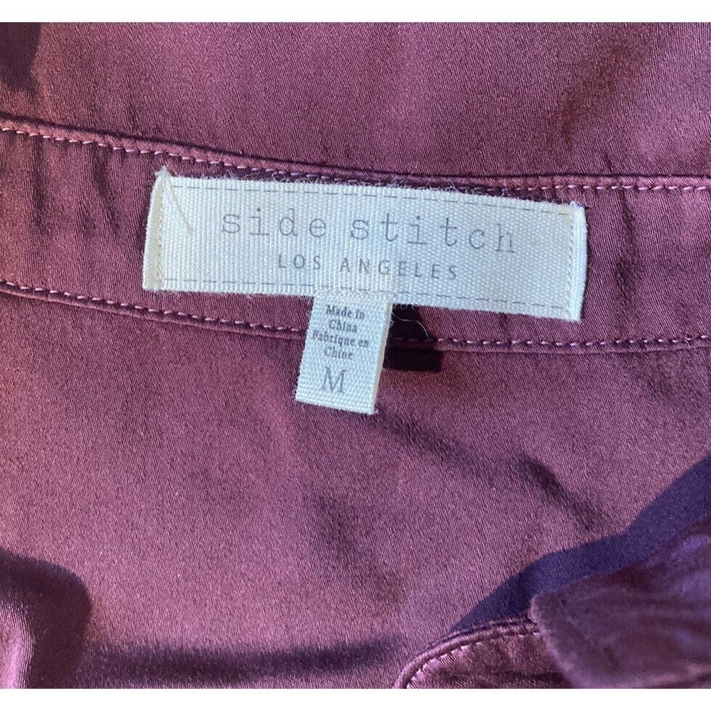 NEW Side Stitch Midi Shirt Dress Size Medium Women’s Berry Patch Pockets - Picture 3 of 9